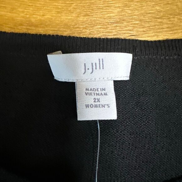 NWT Black wrap sweater J. Jill 2x - Picture 3 of 8